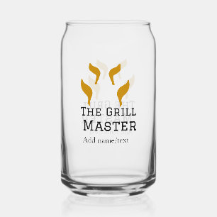 De grill master naam toevoegen tekst koken beste b blikvorm glas