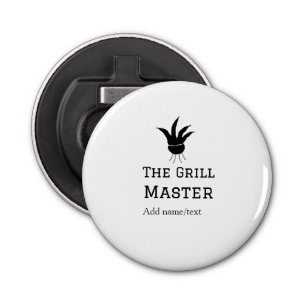 De grill master naam toevoegen tekst koken beste b button flesopener