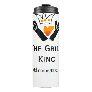 De grill master naam toevoegen tekst koken beste b thermosbeker