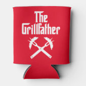 De Grillfather met hete honden Blikjeskoeler (Voorkant)