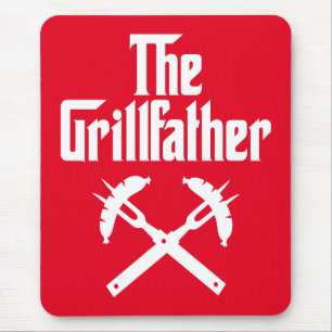 De Grillfather met hete honden Muismat