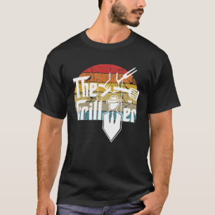De Grillfather Retro Dad Grilling Accessoires Bar T-shirt