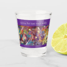 De grillige Mardi Gras schoot glas met maskers.