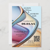 De grillige Moderne Abstracte Kunstfoto bewaart de Aankondiging (Achterkant)