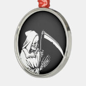 De Grim Reaper of Death Metalen Ornament (Links)