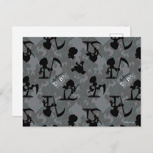 De grimavonturen van Billy & Mandy Pattern Briefkaart (Voorkant / Achterkant)