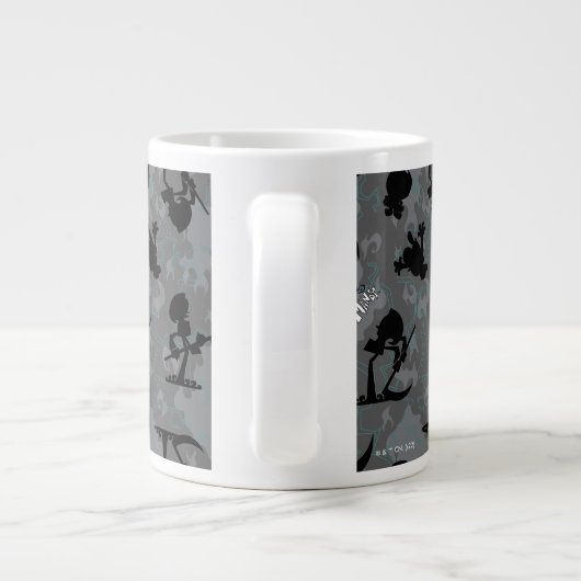 De grimavonturen van Billy & Mandy Pattern Extra Grote Beker (Achterkant)