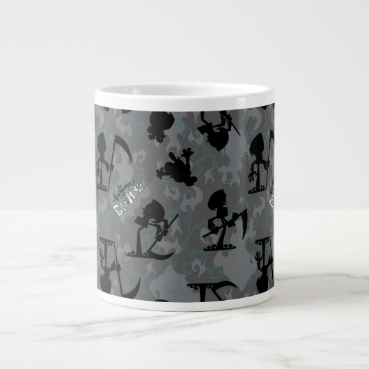De grimavonturen van Billy & Mandy Pattern Extra Grote Beker (Voorkant)