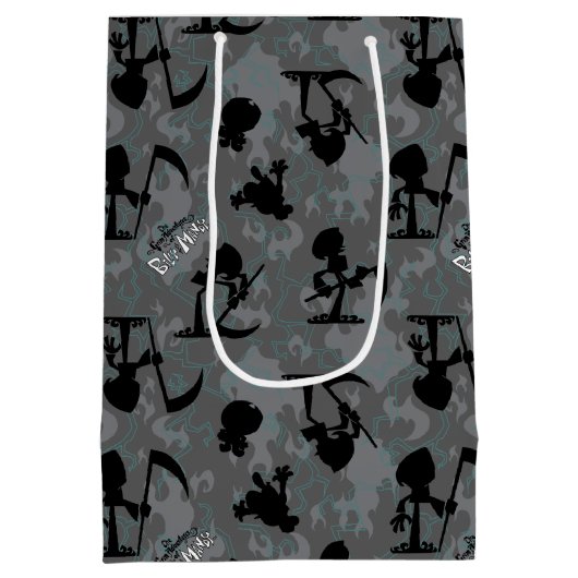 De grimavonturen van Billy & Mandy Pattern Medium Cadeauzakje (Achterkant)