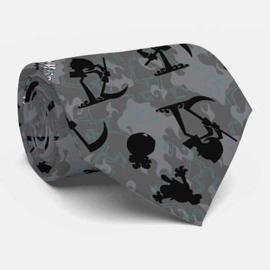 De grimavonturen van Billy & Mandy Pattern Stropdas (Opgerold)