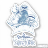De grimavonturen van Billy & Mandy Sketch Art Sticker (Voorkant)