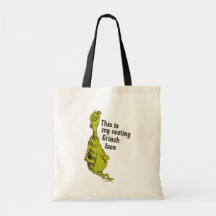 De Grinch Funny Resting Grinch Face Tote Bag