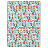 De Grinch | Happy Wholidays Pattern Klembord (Achterkant)