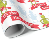 De Grinch | Het is het tijdspatroon Cadeaupapier (Rol Hoek)