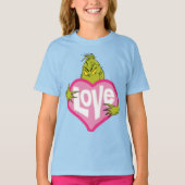 De Grinch | Love Pink Heart T-shirt (Voorkant)