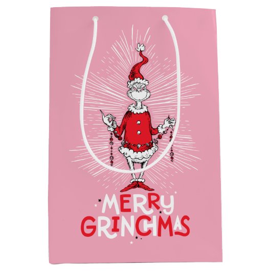 De Grinch | Merry Grinchmas Medium Cadeauzakje (Voorkant)