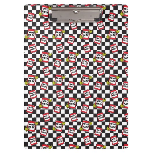 De Grinch | Who Hash Pattern Klembord (Voorkant)