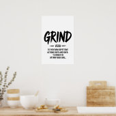De Grind Definitie Poster (Keuken)