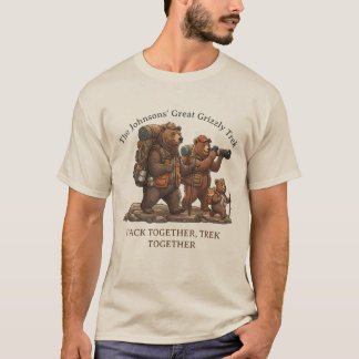 De Grizzly Tocht - Gepersonaliseerd Familie Avontu T-shirt