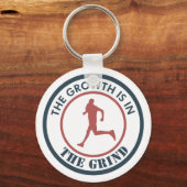 De groei is in het kielzog aan het lopen sleutelhanger (Voorkant)