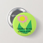 De GROEI Ronde Button 5,7 Cm (Voorkant /achterkant)