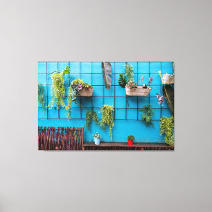 De groeiende muur canvas afdruk