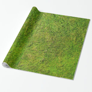De groene achtergrond van de textuur van het Grass Cadeaupapier