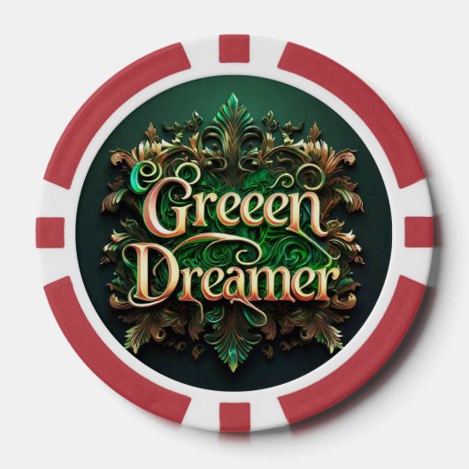 "De Groene Beweging" Poker Chips (Voorkant)