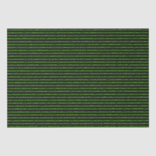 De Groene Binaire Code van de Taal van de Machine Tissuepapier