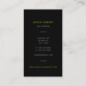 De Groene Binaire Computer van de Code Tech Modern Visitekaartje (Achterkant)