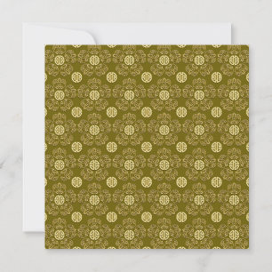 De groene Bloemen van de Levensduur Kaart