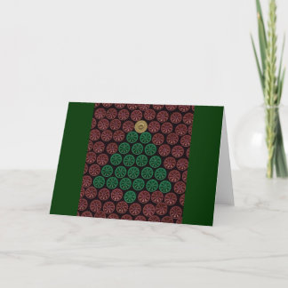 De groene boom van Shell van het Jachtgeweer Feestdagen Kaart