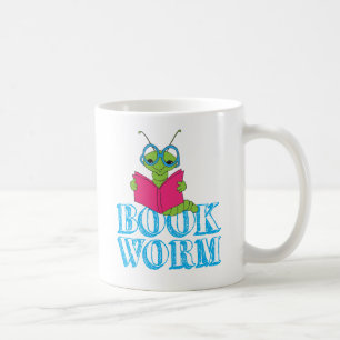De groene briljante Cartoon boekenwervel Koffiemok