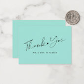 De groene bruiloft van het zee van de begroting da notitiekaartje (Voorkant / Achterkant in situ)