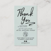 De groene bruuste orde van de logo van de manuscri visitekaartje (Voorkant)