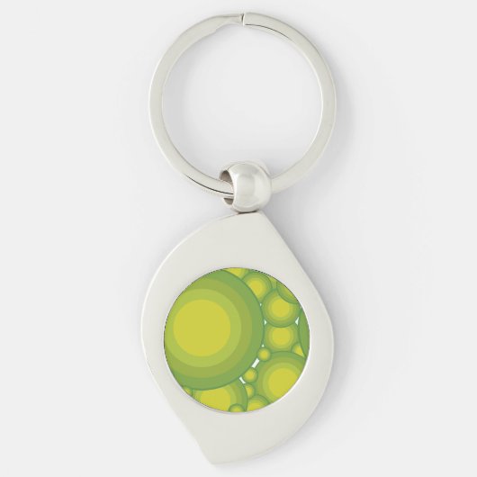 De groene bubbels sleutelhanger (Voorkant)