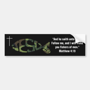 De groene Camo Gevormde Bumper Sticke van het Bumpersticker