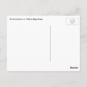 De groene danser van Edgar Degas, ballet Briefkaart (Achterkant)