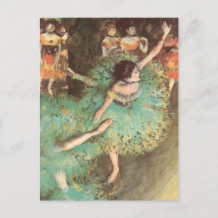 De groene danser van Edgar Degas, ballet Briefkaart