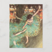 De groene danser van Edgar Degas, ballet Briefkaart (Voorkant)