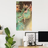 De groene danser van Edgar Degas,  ballet Poster (Thuiskantoor)