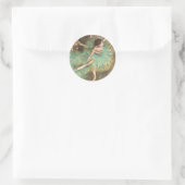 De groene danser van Edgar Degas,  ballet Ronde Sticker (Tas)