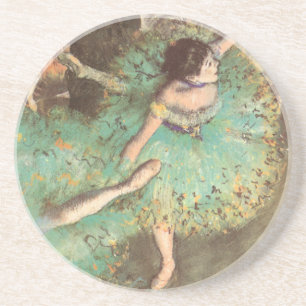 De Groene Danseres van Edgar Degas, Oude Balletkun Zandsteen Onderzetter