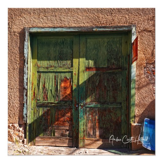 De groene deuren foto afdruk (Voorkant)