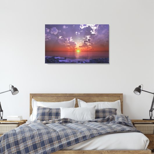 De groene Flits Canvas Afdruk (Insitu (Slaapkamer))