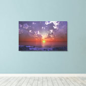 De groene Flits Canvas Afdruk (Insitu (Houten vloer))