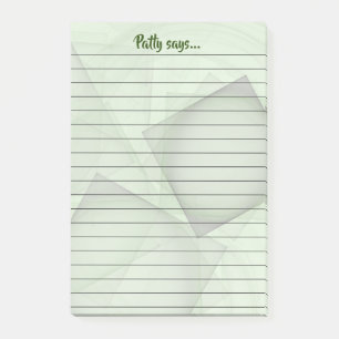 De Groene Geometrische Achtergrond van de Post-it® Notes
