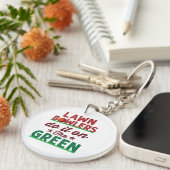 De groene groten doen het. sleutelhanger (Voorkant Rechts)