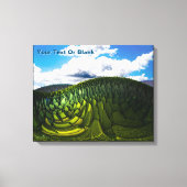 De groene heuvels van de aarde canvas afdruk (Voorkant)