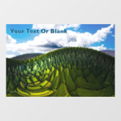 De groene heuvels van de aarde raamsticker (Vel)